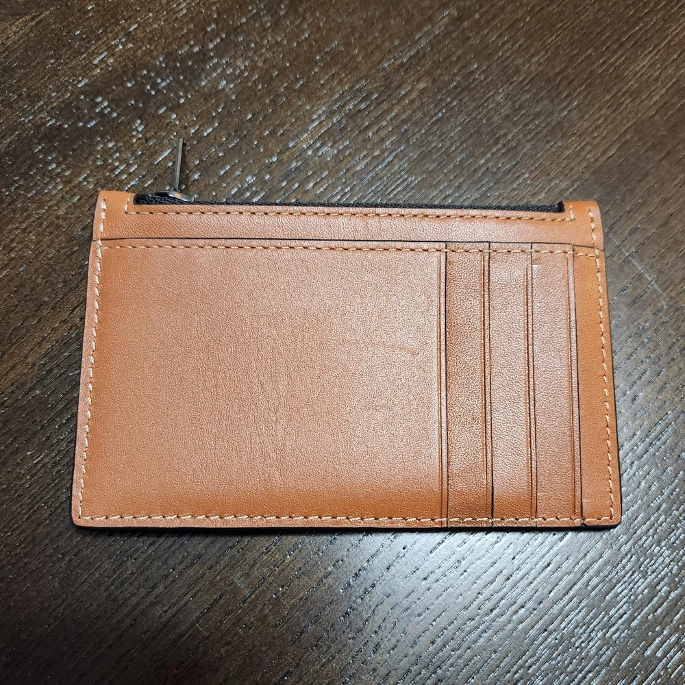 Coach Brown Leather Card Holder - Picture 2 of 3